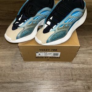 Adidas Yeezy 700 V3 Kids Sneakers - Blue, Black, and Cream